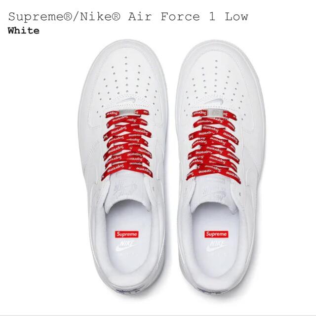 Supreme Nike Air Force 1 Low White 26.5㎝