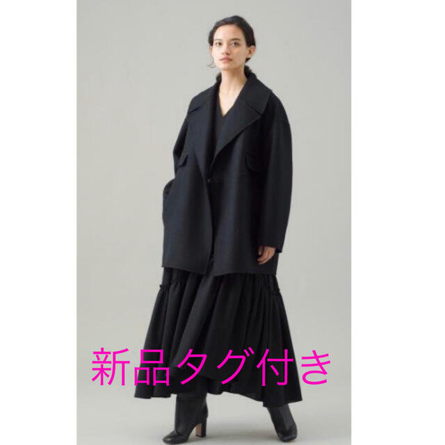 古典 Ron Herman ブラックメルトンピーコート 新品未使用タグ付き