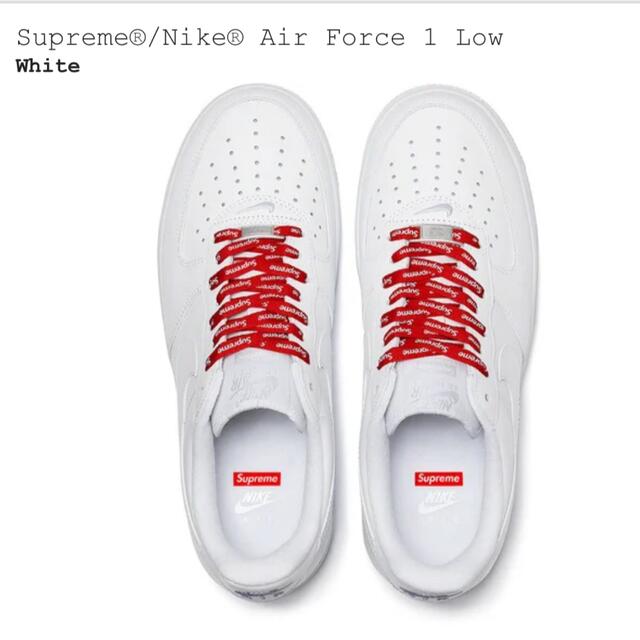 Supreme Nike Air Force 1 Low White 27㎝