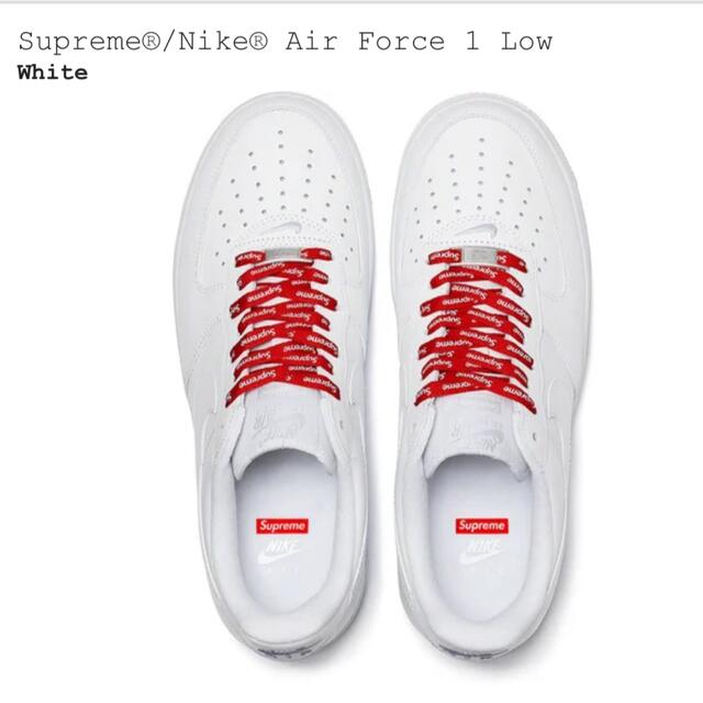 Supreme(シュプリーム)のSupreme Nike Air Force 1 Low White 27.5㎝ メンズの靴/シューズ(スニーカー)の商品写真