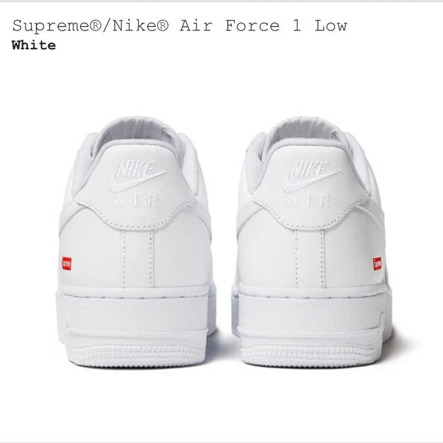 Supreme(シュプリーム)のSupreme Nike Air Force 1 Low White 27.5㎝ メンズの靴/シューズ(スニーカー)の商品写真