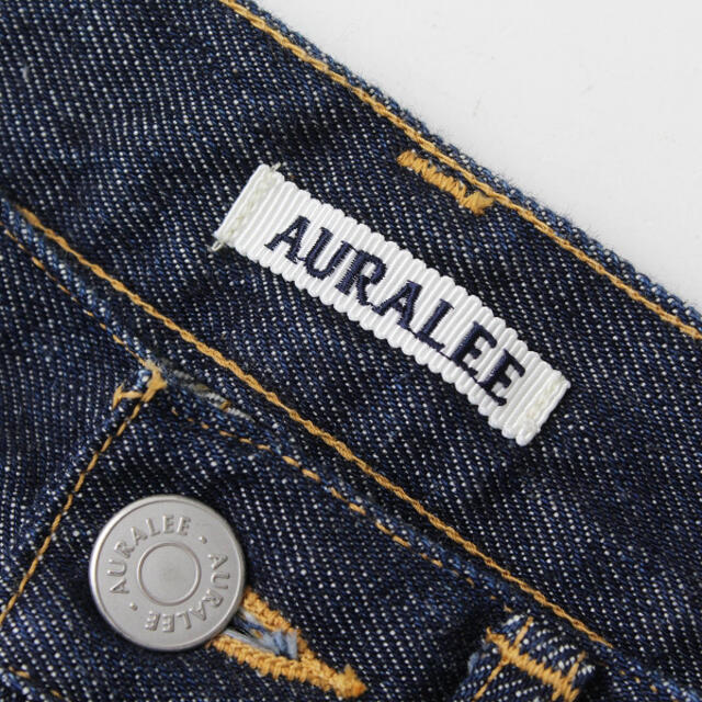 AURALEE オーラリー HARD TWIST DENIM 5P PANTS ストレートデニムパンツ 25/インディゴ ジーンズ【2400012988408】 5