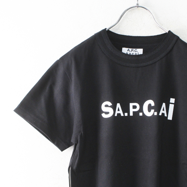 APC × SACAI 両脇サイドジップ Tシャツ トップス Tシャツ/カットソー