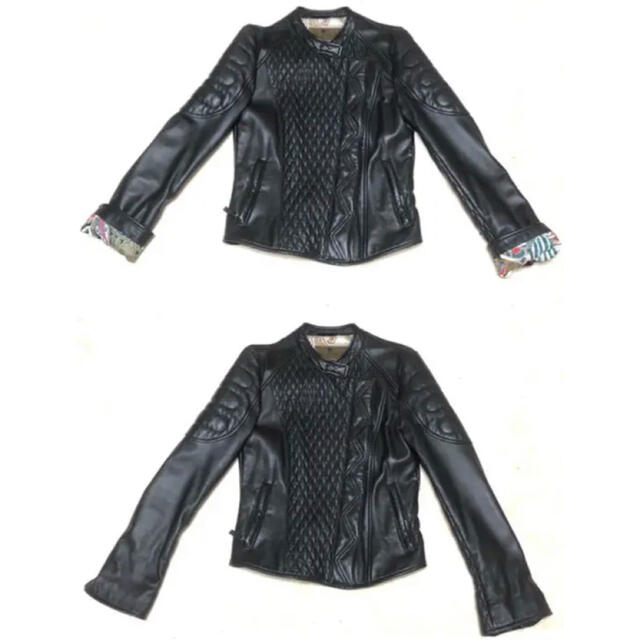 ポイント5倍 ETRO エトロ 切り替えデザイン レザーライダース - 通販