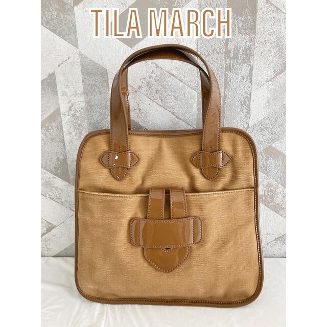 TILA MARCH - 【美品】TILA MARCH ゼリグ キャンバス ハンドバッグ