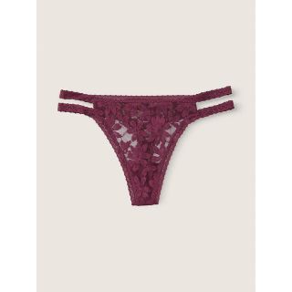 ヴィクトリアズシークレット(Victoria's Secret)のVictoria's Secret　ソング Tバック　XS　リッチマルーン(ショーツ)