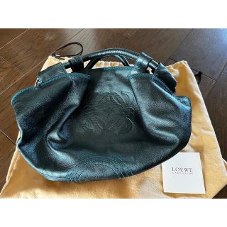 ロエベ(LOEWE)のロエベ　ナッパアイレ　LOEWE シルバーグリーン　アナグラム(ハンドバッグ)