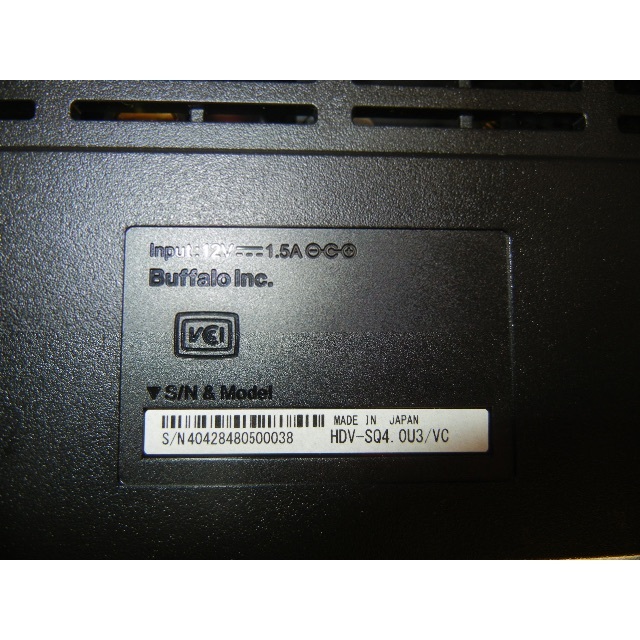 Buffalo 外付けHDD HDV-SQ4.0U3/VC テレビ録画用