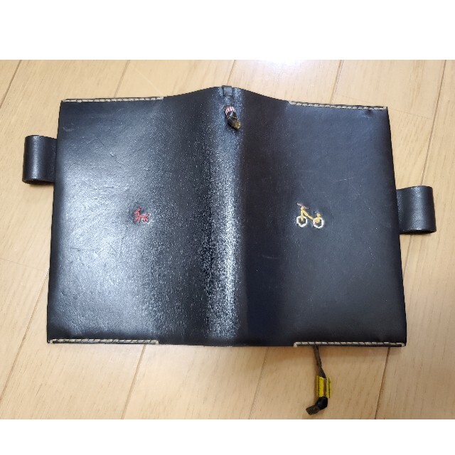 ほぼ日手帳カバー アンリクイールnero(黒) メンズ ファッション小物