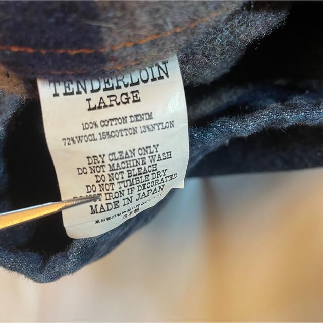 TENDERLOIN(テンダーロイン)の19AW テンダーロイン　インディゴ　デニム　ジャケット　ブランケット　L メンズのジャケット/アウター(Gジャン/デニムジャケット)の商品写真