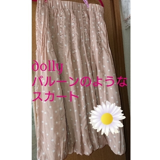 サマンサモスモス(SM2)の🌸Bdolly  ピンクドット柄スカート(ひざ丈スカート)