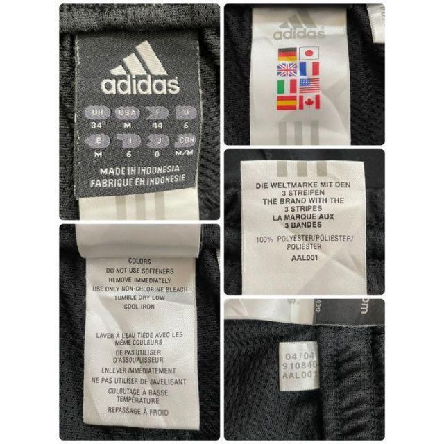 adidas(アディダス)のadidas　アディダス　ショートパンツ　スポーツ　万国旗タグ　ブラック　M メンズのパンツ(ショートパンツ)の商品写真