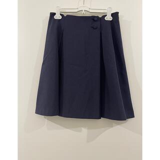 シーディーエスベーシック(C.D.S BASIC)のcds basic スカート 紺(ひざ丈スカート)
