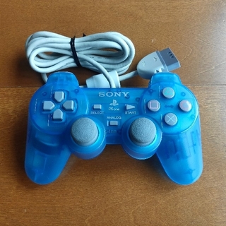 プレイステーション(PlayStation)のPS one コントローラー ブルー(その他)