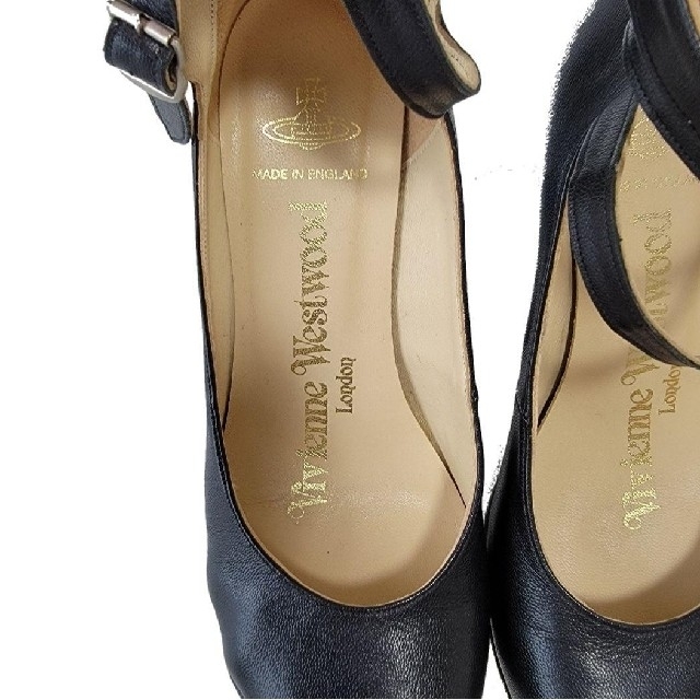 Vivienne Westwood(ヴィヴィアンウエストウッド)の【極美品】英国製 ヴィヴィアンウエストウッド 黒 アニマルトゥ パンプス ヒール レディースの靴/シューズ(ハイヒール/パンプス)の商品写真