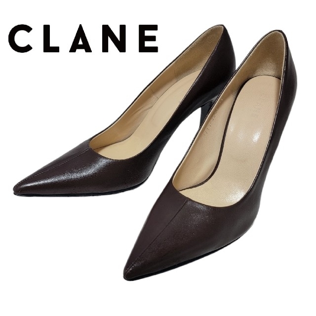 【美品】CLANE クラネ CENTER LINE PUMPS ヒールパンプス