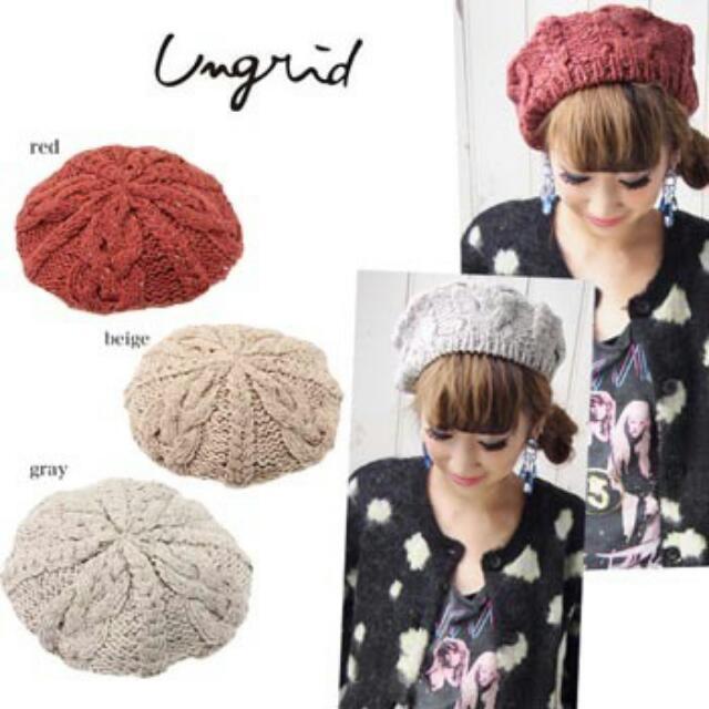 Ungrid(アングリッド)のUngrid♡ニットベレー帽 レディースの帽子(ニット帽/ビーニー)の商品写真