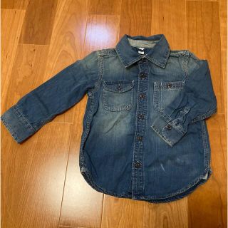 ベビーギャップ(babyGAP)の美品⭐︎GAP長袖デニムシャツ100cm(ブラウス)