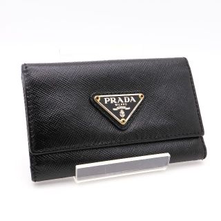 プラダ(PRADA)の《希少》PRADA キーケース サフィアーノ 5連 レザー トライアングル(キーケース)