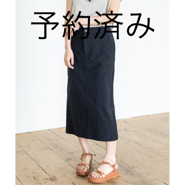 IENA(イエナ)のIENA タスランOX タイトスカート【ブラック】 レディースのスカート(ロングスカート)の商品写真