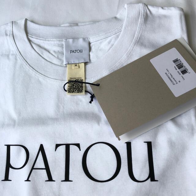 新品未着用 白M PATOU オーガニックコットン パトゥロゴTシャツ