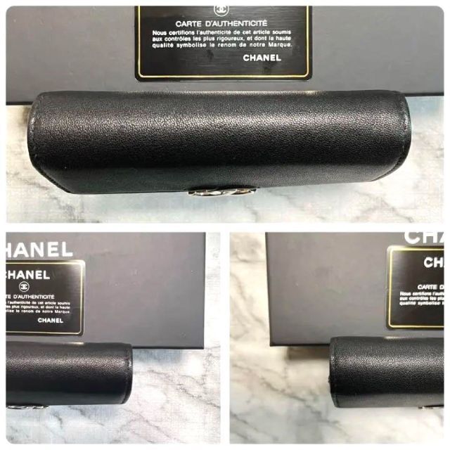 CHANEL(シャネル)の専用！超極美品★CHANEL ハーフココ・フラップウォレット ラムスキン★正規品 レディースのファッション小物(財布)の商品写真