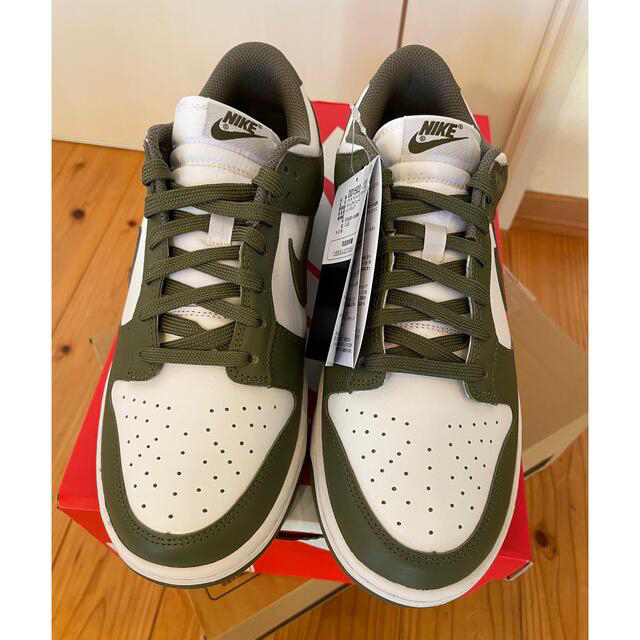 28cm NIKE WMNS DUNK LOW OLIVE/WHITE 1