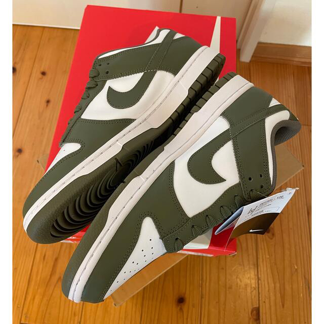 28cm NIKE WMNS DUNK LOW OLIVE/WHITE 2