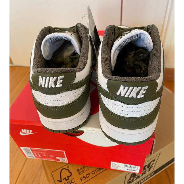 28cm NIKE WMNS DUNK LOW OLIVE/WHITE 4
