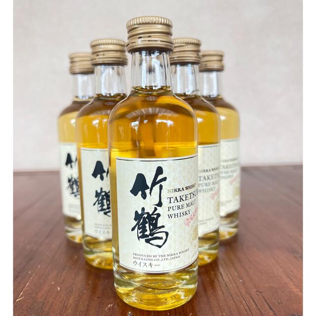 竹鶴ピュアモルト ミニボトル50ml 新品6本セットウイスキー - ウイスキー