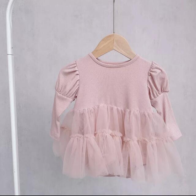 H&M(エイチアンドエム)のベビー　ワンピースロンパース　ドレス　 キッズ/ベビー/マタニティのベビー服(~85cm)(ロンパース)の商品写真