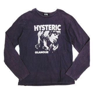 ヒステリックグラマー(HYSTERIC GLAMOUR)のHYSTERIC GLAMOUR ガール プリント Tシャツ ロンT 紫 ▲A9(Tシャツ/カットソー(七分/長袖))