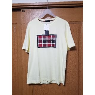 ブラックレーベルクレストブリッジ(BLACK LABEL CRESTBRIDGE)の【新品】ブラックレーベルクレストブリッジ　Tシャツ　バーバリー　ボックスロゴ　黄(Tシャツ/カットソー(半袖/袖なし))