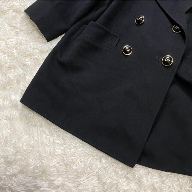 【Christian Dior】ディオール CDボタン カシミヤ100% コート