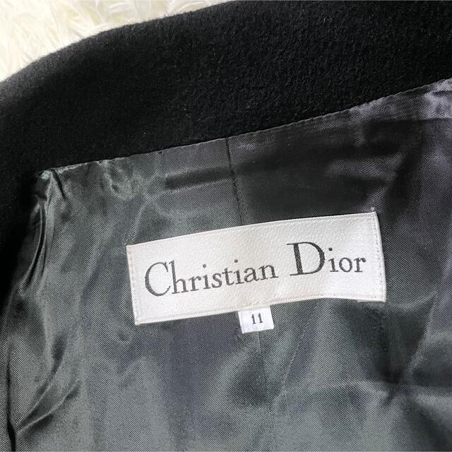 【Christian Dior】ディオール　CDボタン　カシミヤ100%　コート