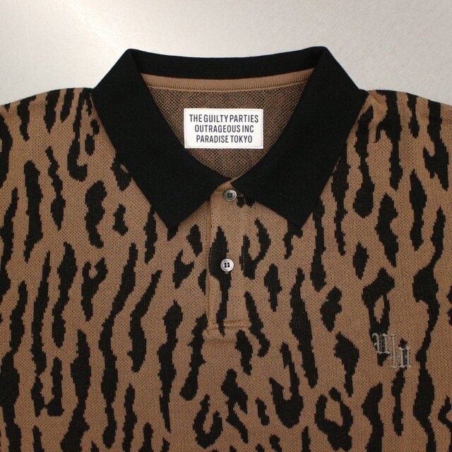 WACKO MARIA - WACKOMARIA LEOPARD KNIT POLO SHIRT Sの通販 by WACKO MARIA - WACKOMARIA LEOPARD KNIT POLO SHIRT Sの通販 by