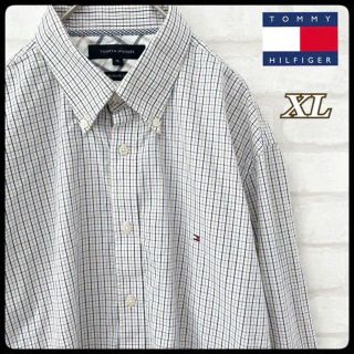 トミーヒルフィガー(TOMMY HILFIGER)の【BIGサイズ】トミーヒルフィガー 長袖 チェックシャツ アースカラー XL(シャツ)