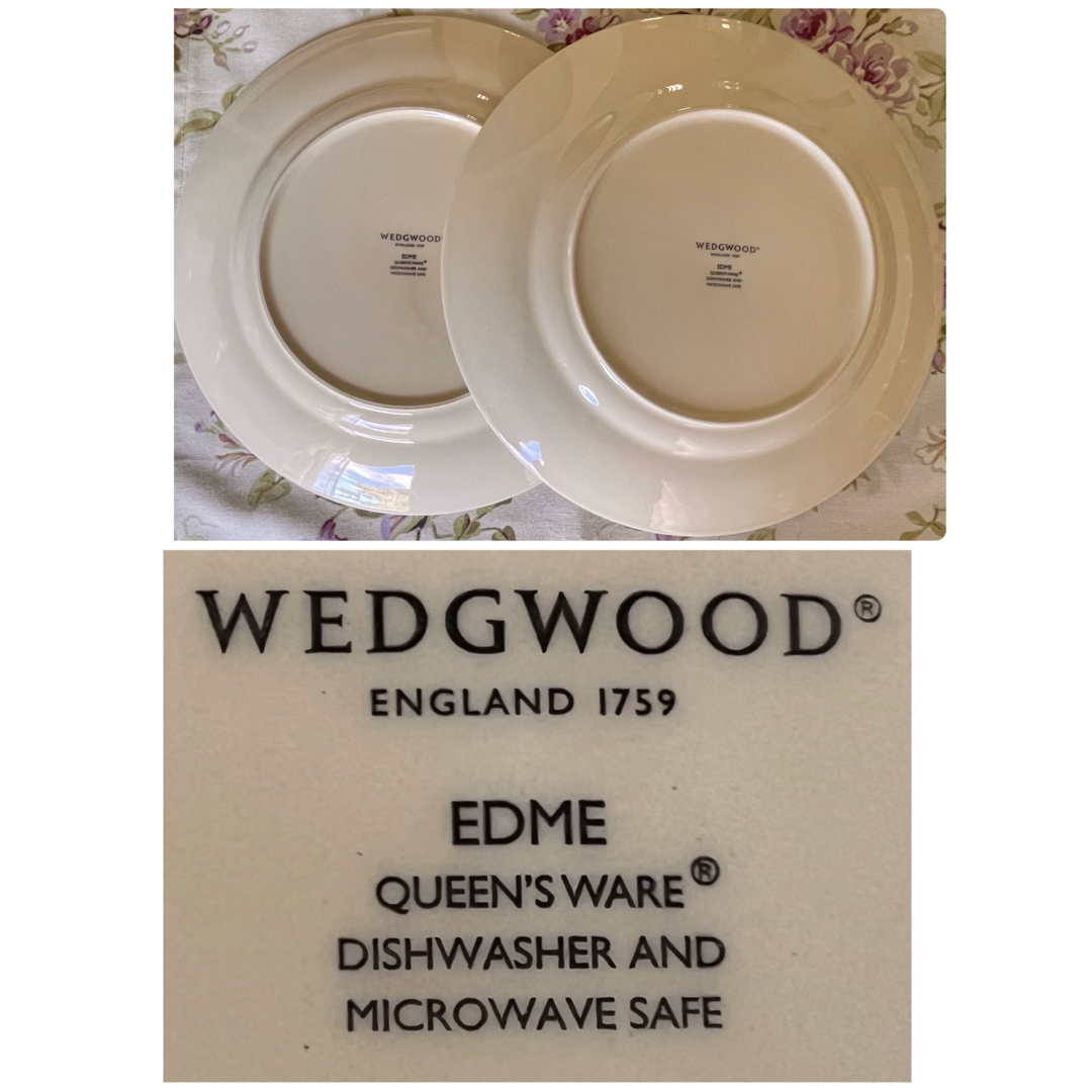 WEDGWOOD(ウェッジウッド)の【美品】ウェッジウッド★エドミー★ディナー皿　2枚 インテリア/住まい/日用品のキッチン/食器(食器)の商品写真