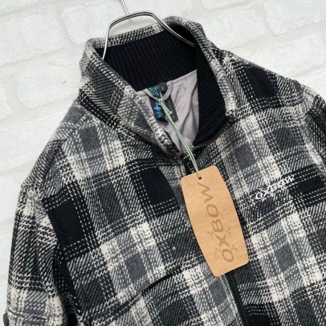 【入手困難】オックスボウ OXBOW ジップアップ ウールジャケット チェック