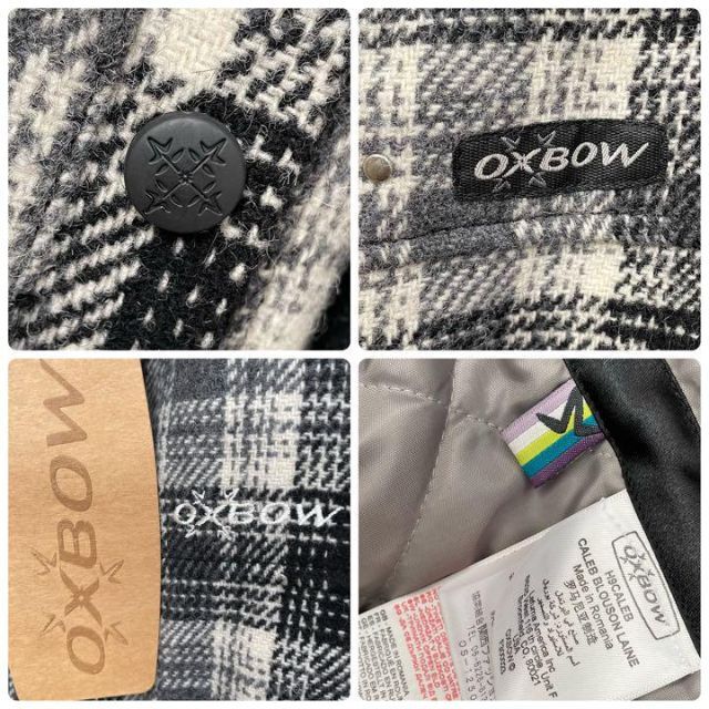 【入手困難】オックスボウ OXBOW ジップアップ ウールジャケット チェック