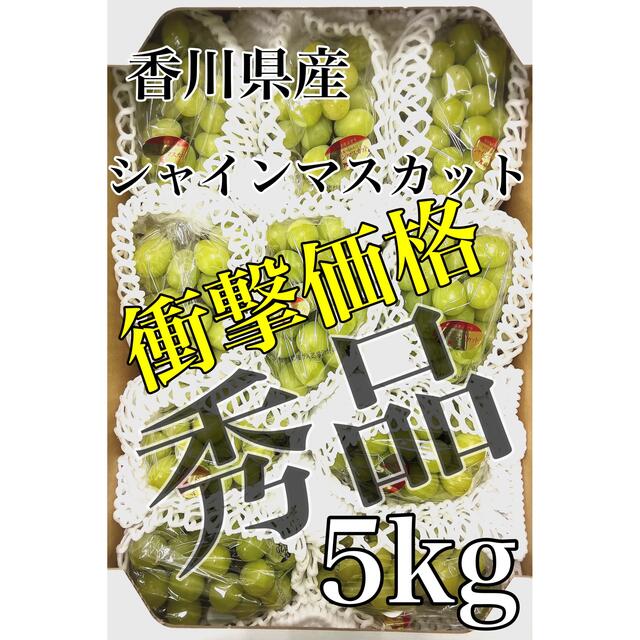 ピオーネ衝撃価格！！【シャインマスカット】秀品 10or12房 約5kg！