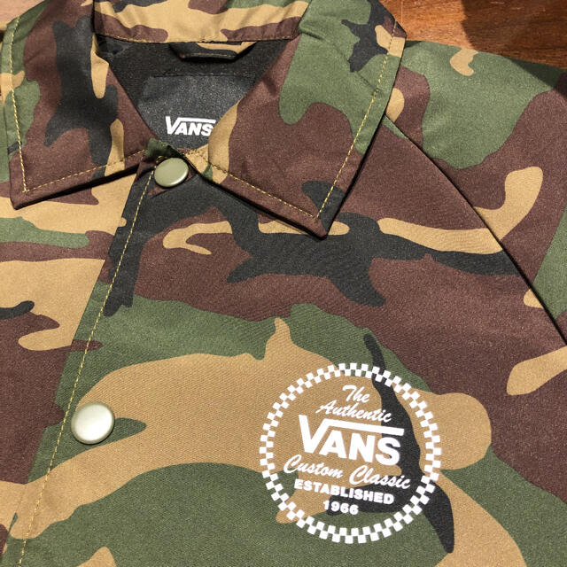 VANS バンズ フード付き コーチジャケット L 迷彩