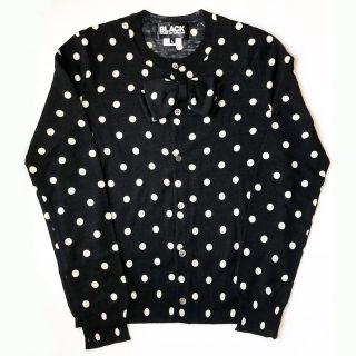 ブラックコムデギャルソン(BLACK COMME des GARCONS)のコムデギャルソン ブラック / 取り外しリボン付きウールカーディガン(L)(カーディガン)