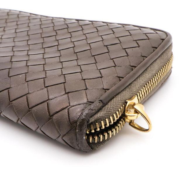 Bottega Veneta 《一点物》Bottega Veneta 長財布 ブラウン イントレ