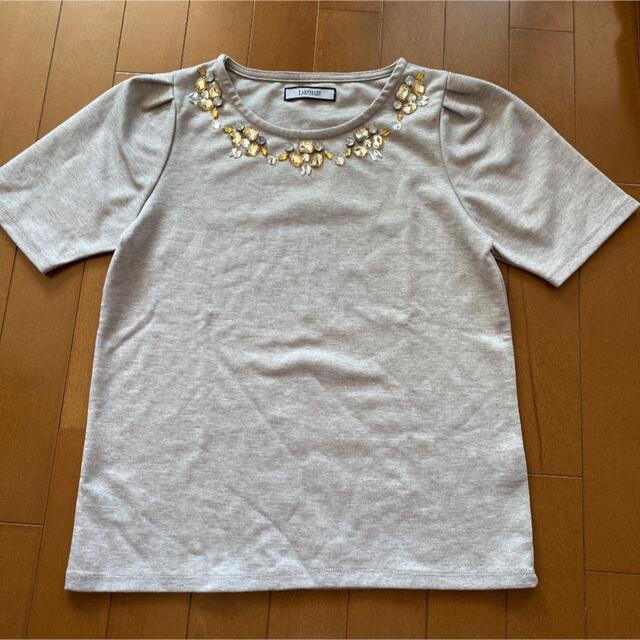 LADY MADE(レディメイド)のLADYMADE レディメイド トップス カットソー 半袖 Tシャツ ビジュー レディースのトップス(Tシャツ(半袖/袖なし))の商品写真