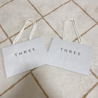 スリー(THREE)のTHREE 紙袋 ショップ袋 ショッパー ショップバッグ(ショップ袋)