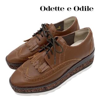 オデットエオディール(Odette e Odile)の【極美品】Odette e Odile オデットエオディール レースアップ(ローファー/革靴)