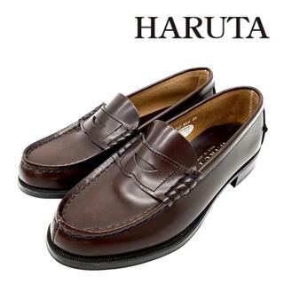 ハルタ(HARUTA)の【美品】HARUTA ハルタ コインローファー  ブラウン 23EE(ローファー/革靴)