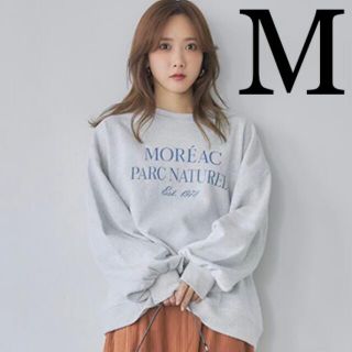 シマムラ(しまむら)の新品♡田中里奈コラボ　オンライン即完売！クループルオーバー　スウェット　グレーM(トレーナー/スウェット)