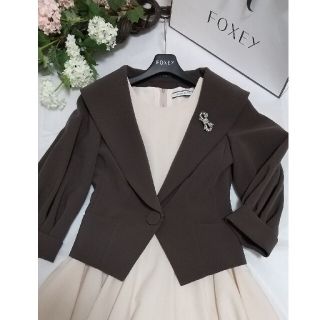 フォクシー(FOXEY) テーラードジャケット(レディース)(ストレッチ)の